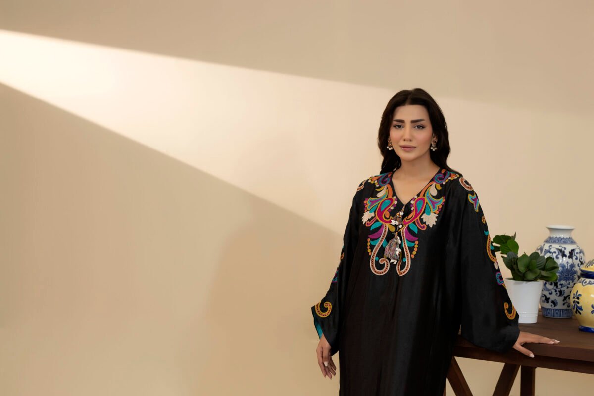 Onyx Bloom Kaftan 4 Midnight Mosaic